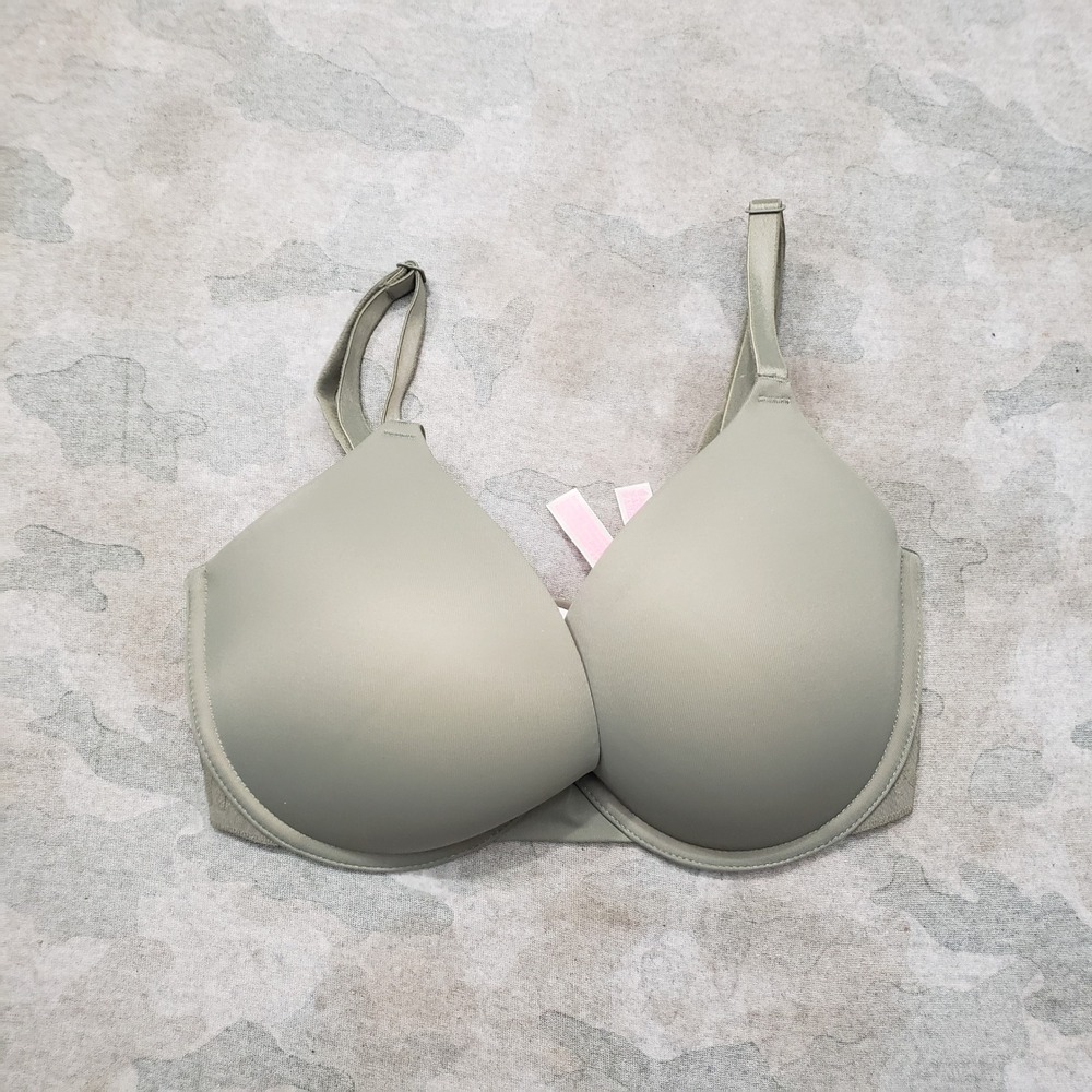 Victoria's Secret PINK Bra Womens 32DD Green Wear Everywhere Push-Up